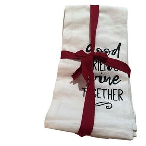 *New* Set of 4 White Wine Glasses Kitchen Tea Towels